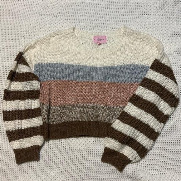 Sweaters - Sweet & Sinful Chunky Wide Gauge Knit Sweater size L